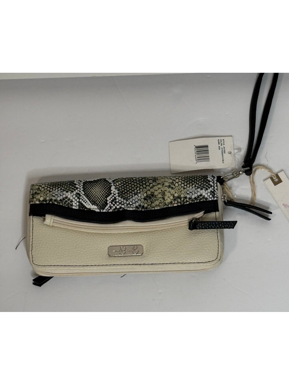 Jessica Simpson Snake Print Zip Aroung Wristlet, NWT
